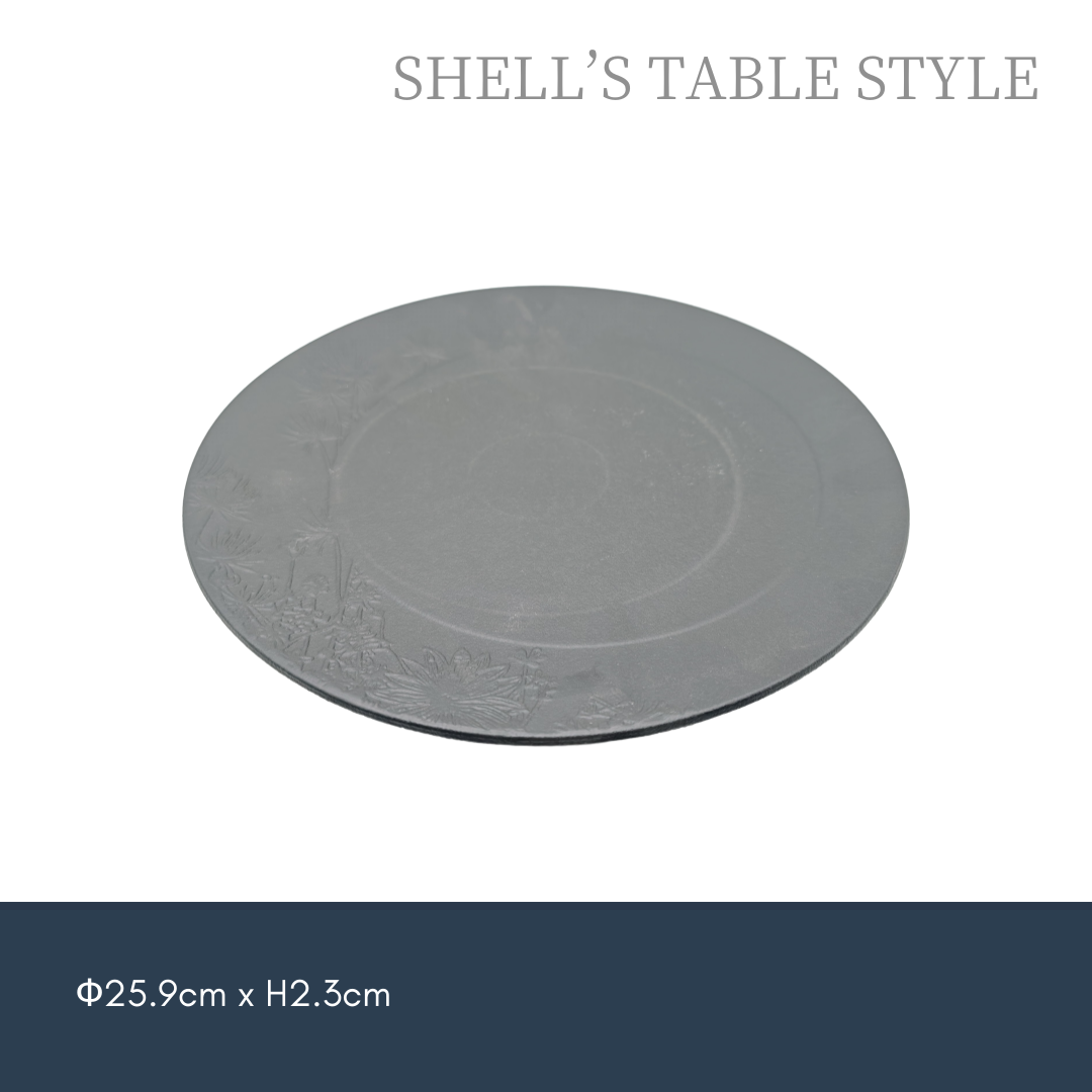 Tấm tròn nổi 260mm màu đen